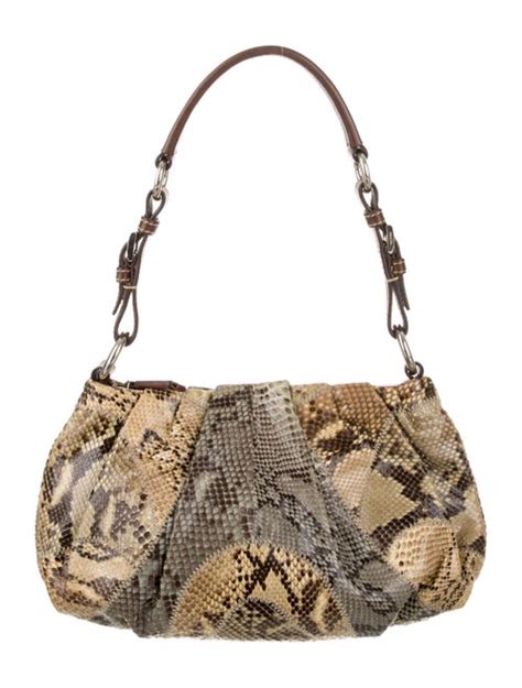 prada snakeskin shoulder bag